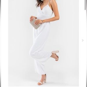 💎FRANCESCA’S Korrine Lace Jumpsuit